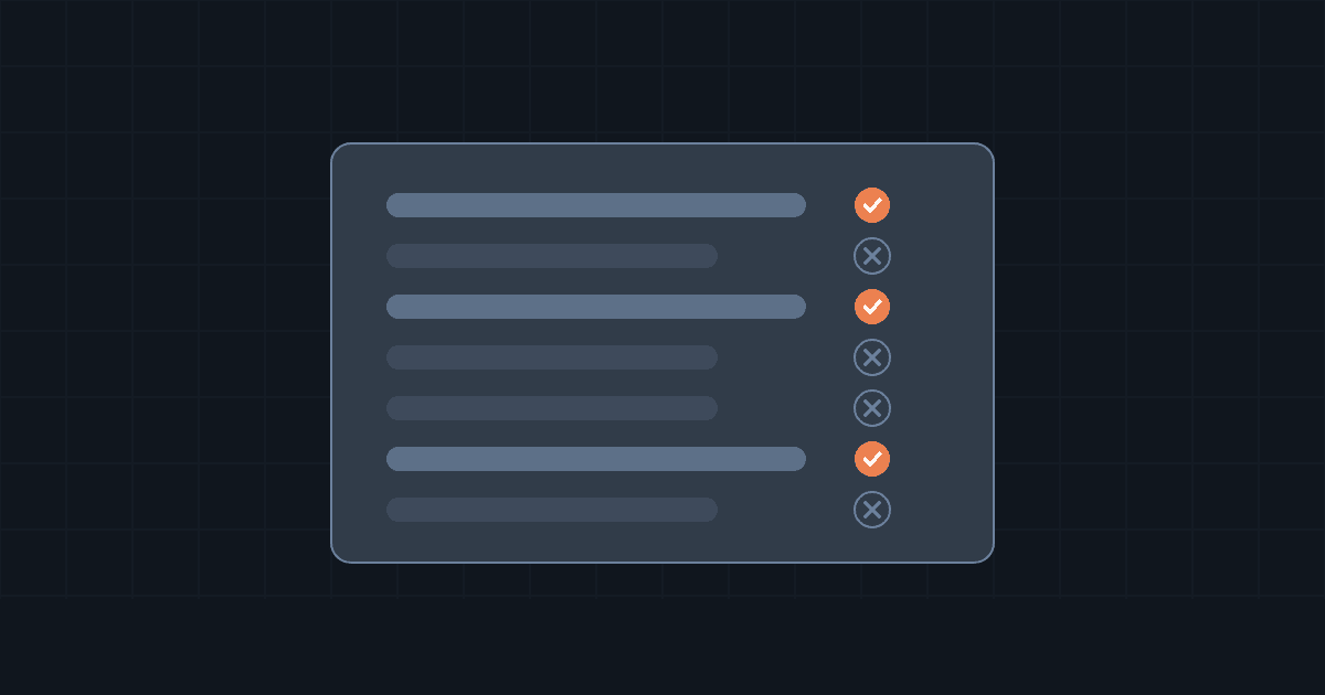 Database rows: the ones that matter stay, the rest are removed